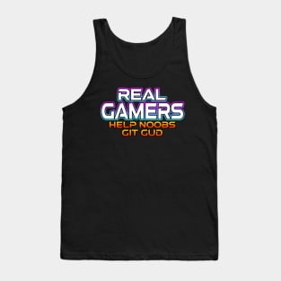 Real Gamers Help Noobs Tank Top